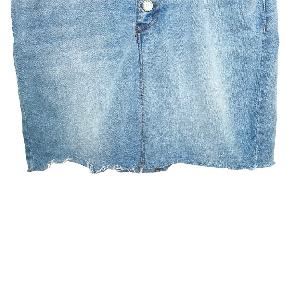 Highway Jeans Blue Raw Hem Denim Mini Skirt Size 5 / 6 - Picture 5 of 11